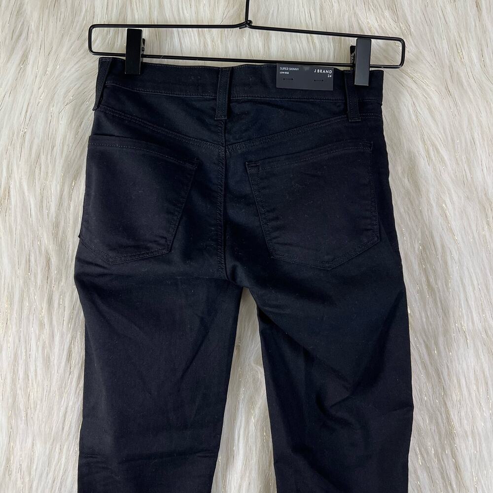 J Brand Super Skinny Skinny Pitch Low Rise Leggings Jeggings Jeans Black Stretch - Picture 5 of 11